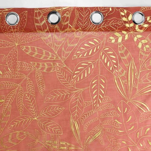 Douceur d int&amp;eacute;rieur Narančasta prozirna zavjesa 140x280 cm Belflor &amp;ndash; Slike