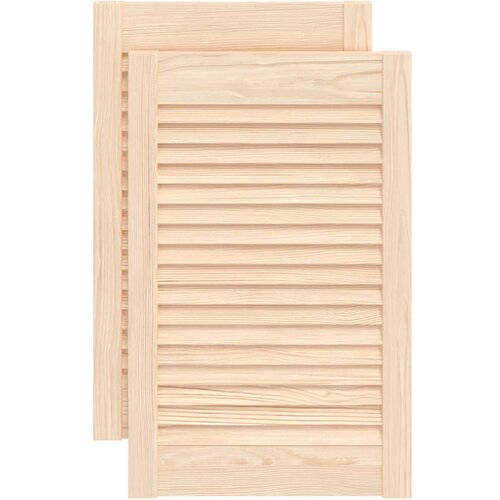 vidaXL Vrata za omarico z letvicami 2 kosa 61,5x39,4 cm trdna borovina, (21413078) Cene