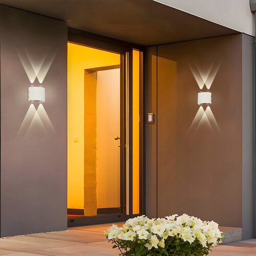  Brilagi - LED spolja&amp;scaron;nje zidno svetlo FLAREBOX LED/4W/230V belo IP65 Slike