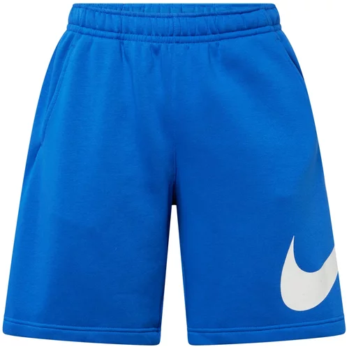 Nike Sportswear Hlače 'Club' modra / bela