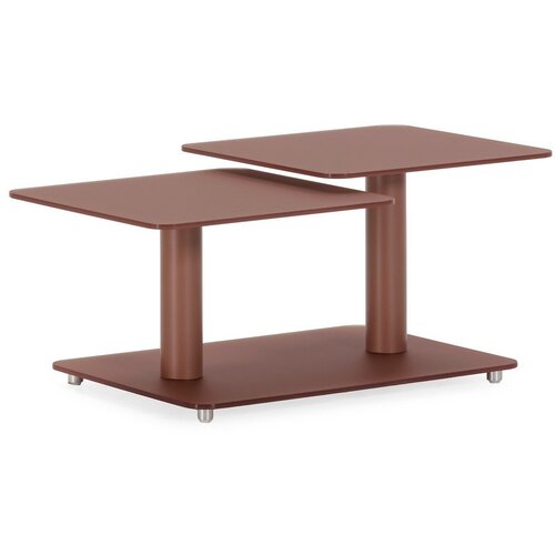 Marckeric Stakleni stolić za kavu boje terakote 54x115 cm Elvi &ndash; Cijene