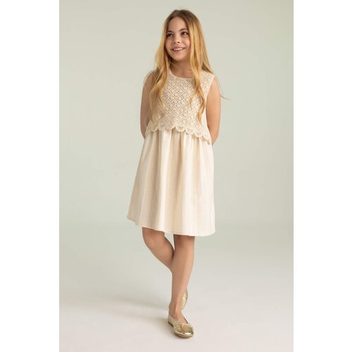 DEFACTO Girl Patterned Sleeveless Cotton Dress | ePonuda.com