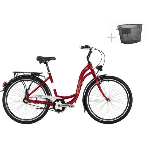  BICIKL KENZEL DREAM CLASSIC 28&amp;quot; gradski bicikl - Bordo - 28&amp;quot; Slike