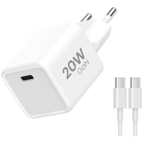 Winner Group- Brzi punjač 1xUSB-C PD 20W + USB kabl USB-C / USB-C 1m Cene