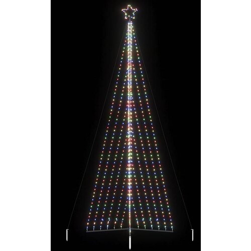 vidaXL Lučke za novoletno jelko 789 LED diod barvita 476 cm Cene