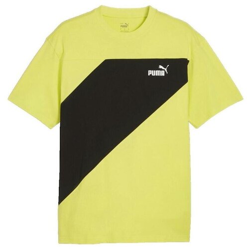 Puma Majice s kratkimi rokavi T-shirt Power Colorblock Rumena Cene