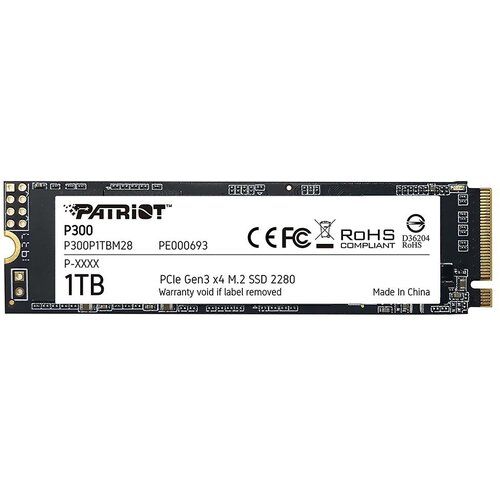 Patriot P300 1TB M.2 NVMe SSD PCIe Gen 3 x4 Cene