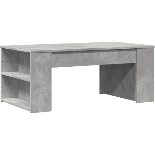 Maison Chic Klubska mizica - kavna mizica - Nizka mizica betonsko siva 102x55x42 cm inženirski les, (21755003) Cene