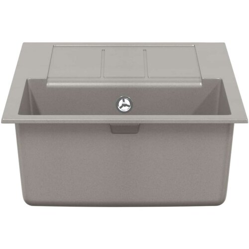  Umivalnica Siva 780 x 500 mm 80% Kvarc in 20% Smola - - Siva - 17.82 - 780 x 500 mm - 2025-vidaXL-Uvoz_2 Slike
