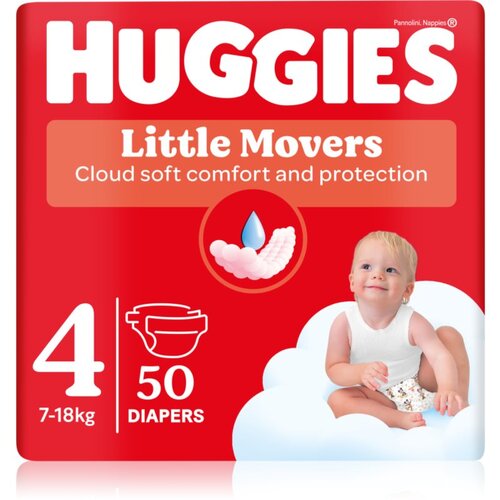 Huggies little movers pelene za bebe, 7 - 18 kg, 50 kom Cene