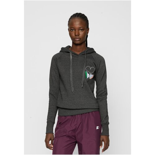 Mister Tee Coal Damen Ladies Kicks Love EMB Hoody Cene