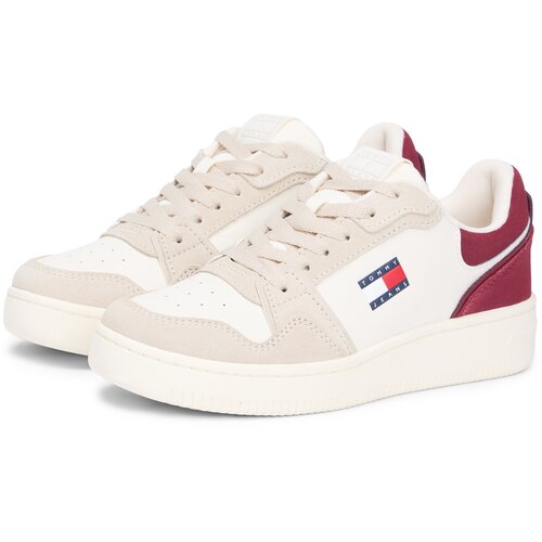 Tommy Jeans Niske tenisice 'TJW RETRO BASKET SNEAKER' bež / ecru/prljavo bijela / mornarsko plava / bordo Cijene