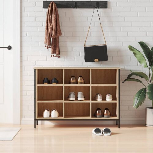 The Living Store Omarica za čevlje sonoma hrast 100x35x70 cm inženirski les - Omarica Za Čevlje, (21433961) Slike
