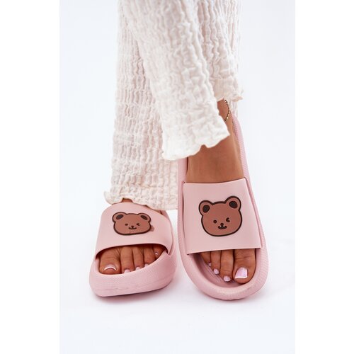 Boto Women's Foam Slippers With Bear Pink Lalon Cijene