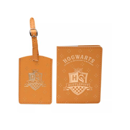 Widdop &amp;amp; Co. Harry Potter - Set futrola za paso&amp;scaron; i tag za kofer - Harry Potter, Hufflepuff, Warner Bros Slike