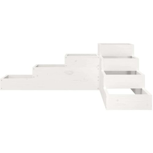 Sadilica s 4 razine 106x104 5x36 cm bijela od borovine Slike