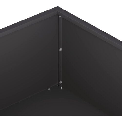 Vrtna saksija 2 kom. Crna 80 x 80 x 20 cm Čelična vrata Slike