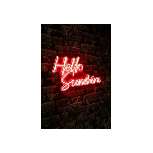 WALLXPERT dekorativna plastična led rasveta hello sunshine red Slike