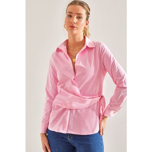 Bianco Lucci Women's Side Buttoned Shirt Slike