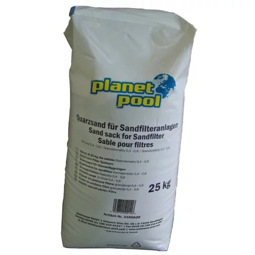 PLANET POOL filtrirni pesek 0,4 - 0,8 mm, 25 kg