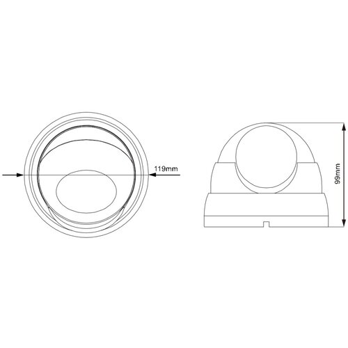Avtech DGM2443SVSE - 2MPX Motorzoom IP kupolasta kamera Slike