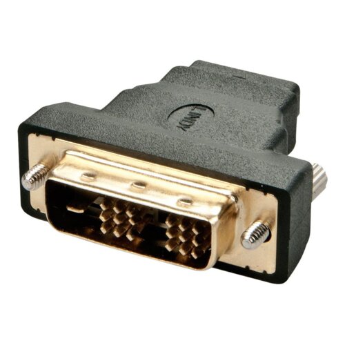 Lindy 41228 adapter za spremembo tipa priključka kabla HDMI-A FM DVI-D M Črna Cene