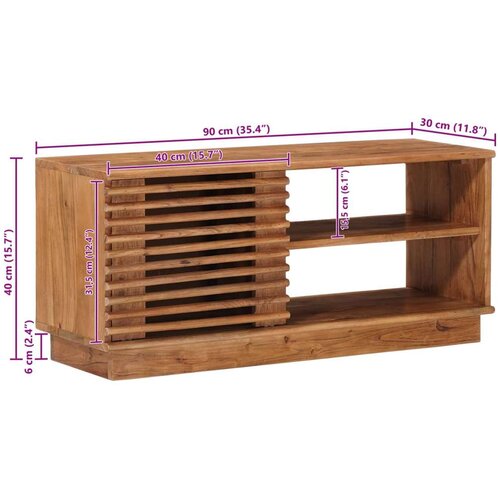  ormar s pohranom s vratima Prirodna 90 x 30 x 40 cm Slike
