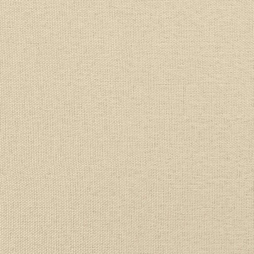 VidaXL otomanski okvir kreveta s madracima krem 200x200cm od tkanine Slike