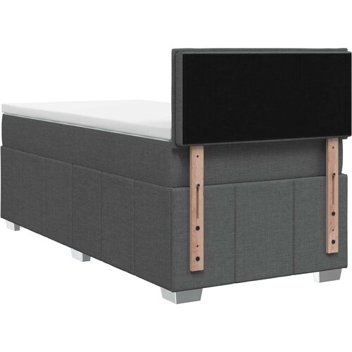  Boxspring krevet s madracem Tamnosiva 90 x 190 cm Tkanina Slike