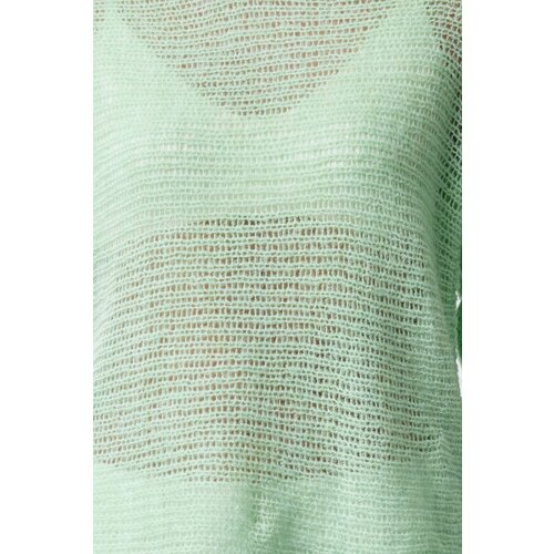 Trendyol Mint Transparent Knitwear Sweater Slike