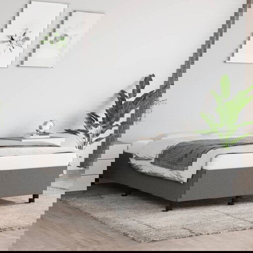 Furnova Posteljni okvir brez vzmetnice temno siva 120x190 cm blago, (21933992) Slike