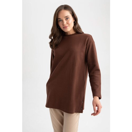 Defacto Regular Fit Thessaloniki Fabric Long Sleeve Tunic Slike