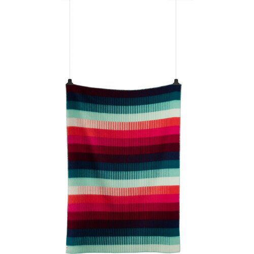 Røros Tweed Volnena odeja Åsmund Gradient - Red/Turquoise Cene