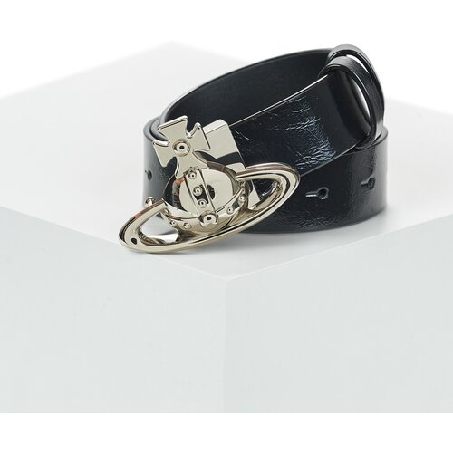 Vivienne Westwood ORB BUCKLE BELT REVERSIBLE Crna Slike