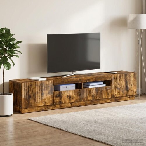  5-dijelni LED TV ormarić Dimljeni hrast Konstruirano drvo - Dimljeni hrast 100 cm Cene