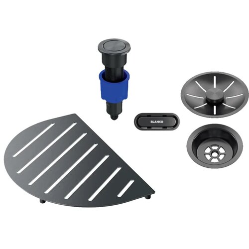 Blanco BUNDLE OOVALON komponente Saten Dark Steel Slike