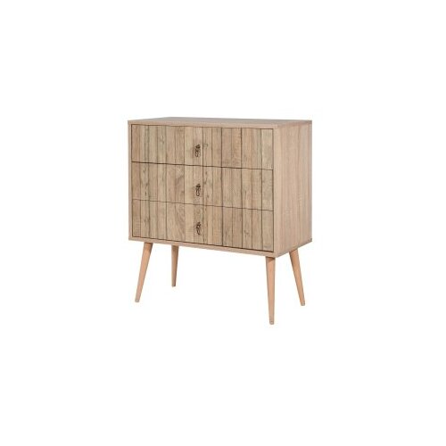  Komoda Trio 80x90x40cm Hrast Slike