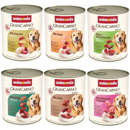  Ekonomično pakiranje animonda GranCarno Original 12 x 800 g - Mješovito pakiranje II (6 vrsta) Cene