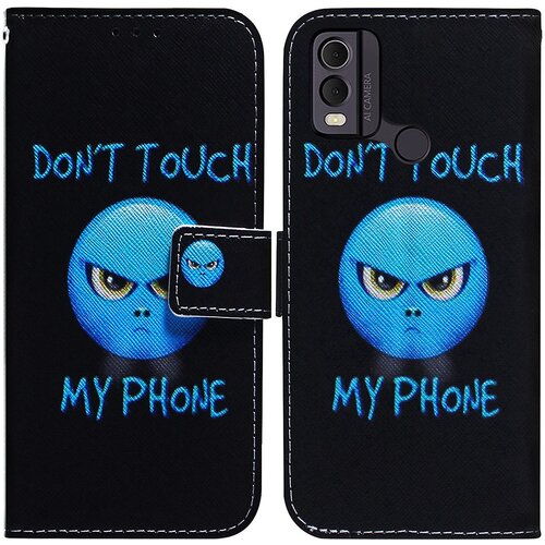 INORCO Preklopni ovitek iz PU usnja proti padcem za Nokio C22 etui za telefon denarnica s potiskom vzorcev s pa&amp;scaron;čkom, (22036117) Slike