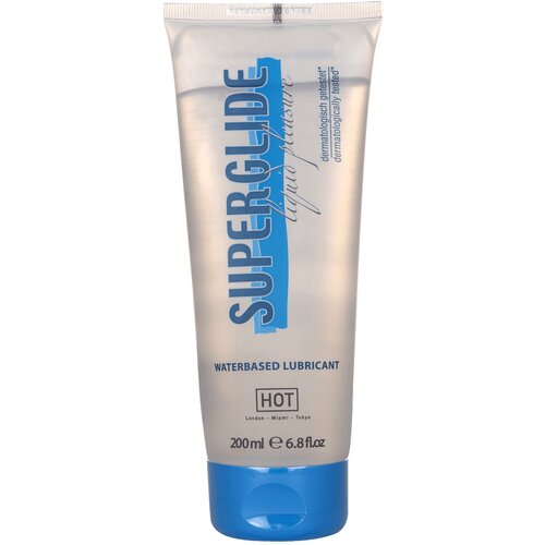 Hot Superglide - lubrikant na bazi vode (200 ml) Slike