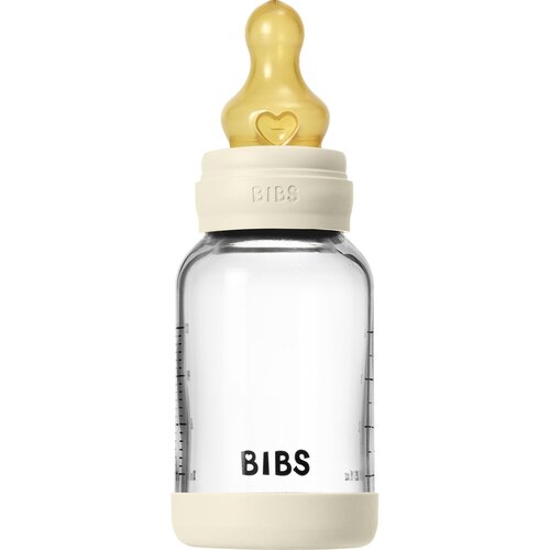 Bibs staklena bočica staklena bočica (kaučuk sisač S) - Ivory (120 ml) Ivory Slike