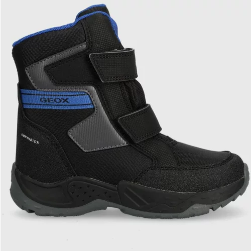 Geox Otroški zimski škornji J36FSA 0FUCE J SENTIERO B ABX črna barva