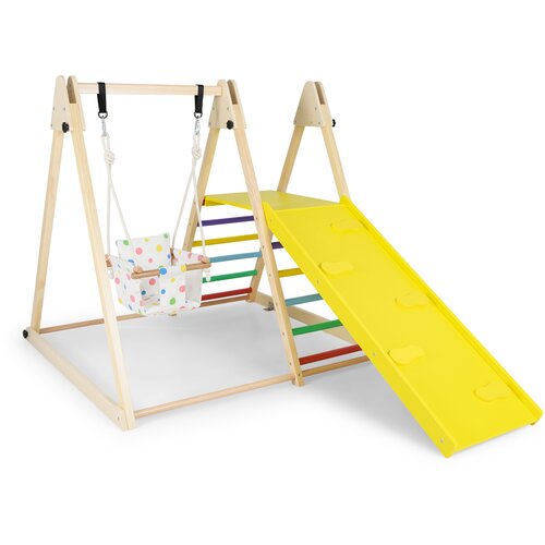 Costway Leseno igri&scaron;če z gugalnico in plezalno steno, (5000227696) Cene