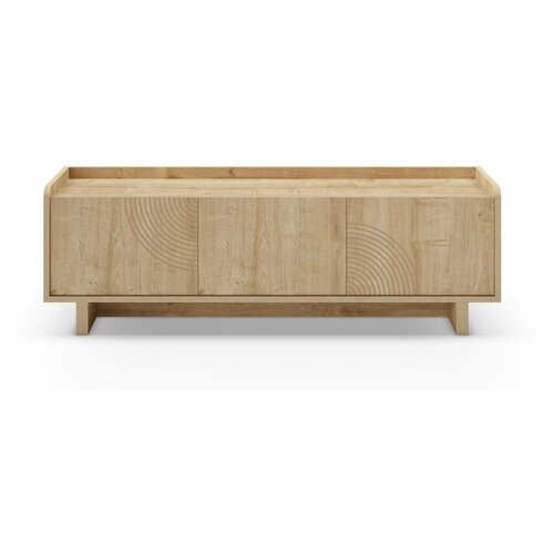 Marckeric TV komoda u dekoru hrasta u prirodnoj boji 140x45x40 cm Daira – Cijene