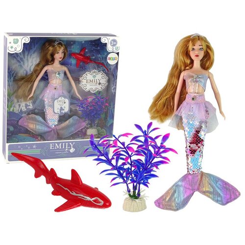  Lutka za igru Emily u obliku sirene sa crvenom ribom - 30 cm Cene