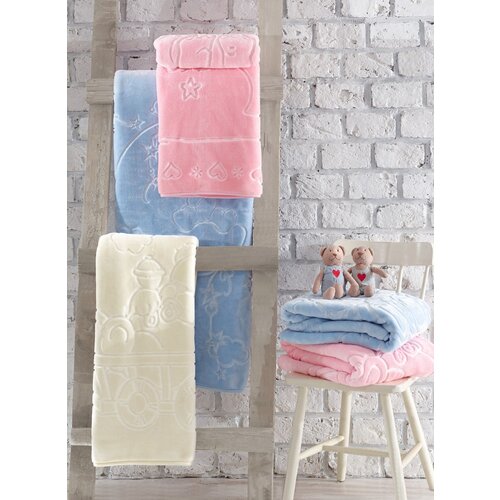  Emboss baby - blue blue baby blanket Cene