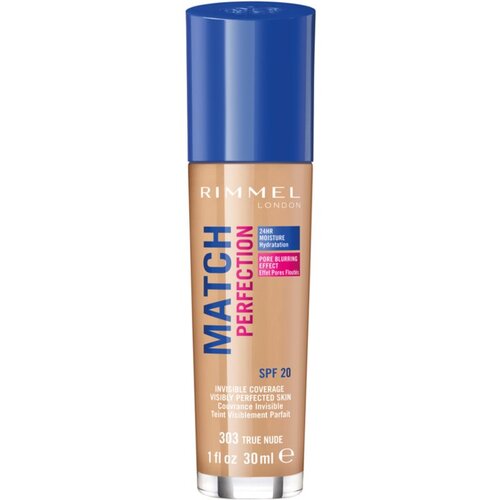 Rimmel London Match Perfection tekoči puder SPF 20 odtenek 303 True Nude 30 ml Cene