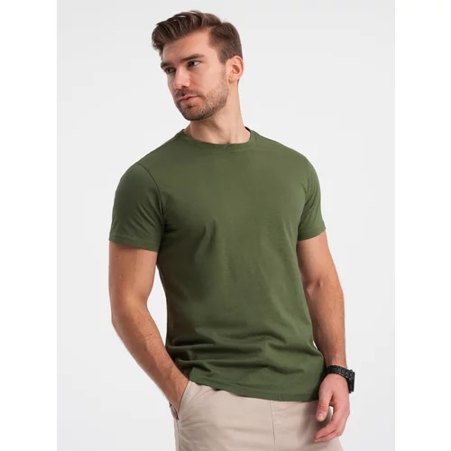 Ombre Classic BASIC men's cotton T-shirt - olive