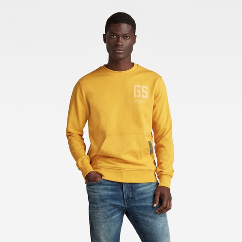 G-star Sweatshirt - Stitch pocket r sw yellow Slike