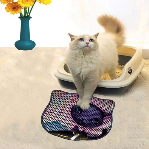 WALLXPERT Kdkafa0112 multicolor cat litter mat Cene